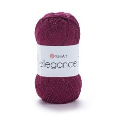 YARNART ELEGANCE - SİMLİ EL ÖRGÜ İPİ VİŞNE ÇÜRÜĞÜ - 123