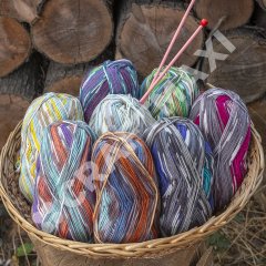 YARNART CRAZY COLOR - EBRULİ EL ÖRGÜ İPİ EBRULİ - 145