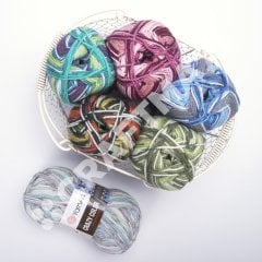 YARNART CRAZY COLOR - EBRULİ EL ÖRGÜ İPİ EBRULİ - 145
