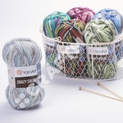 YARNART CRAZY COLOR - EBRULİ EL ÖRGÜ İPİ EBRULİ - 145