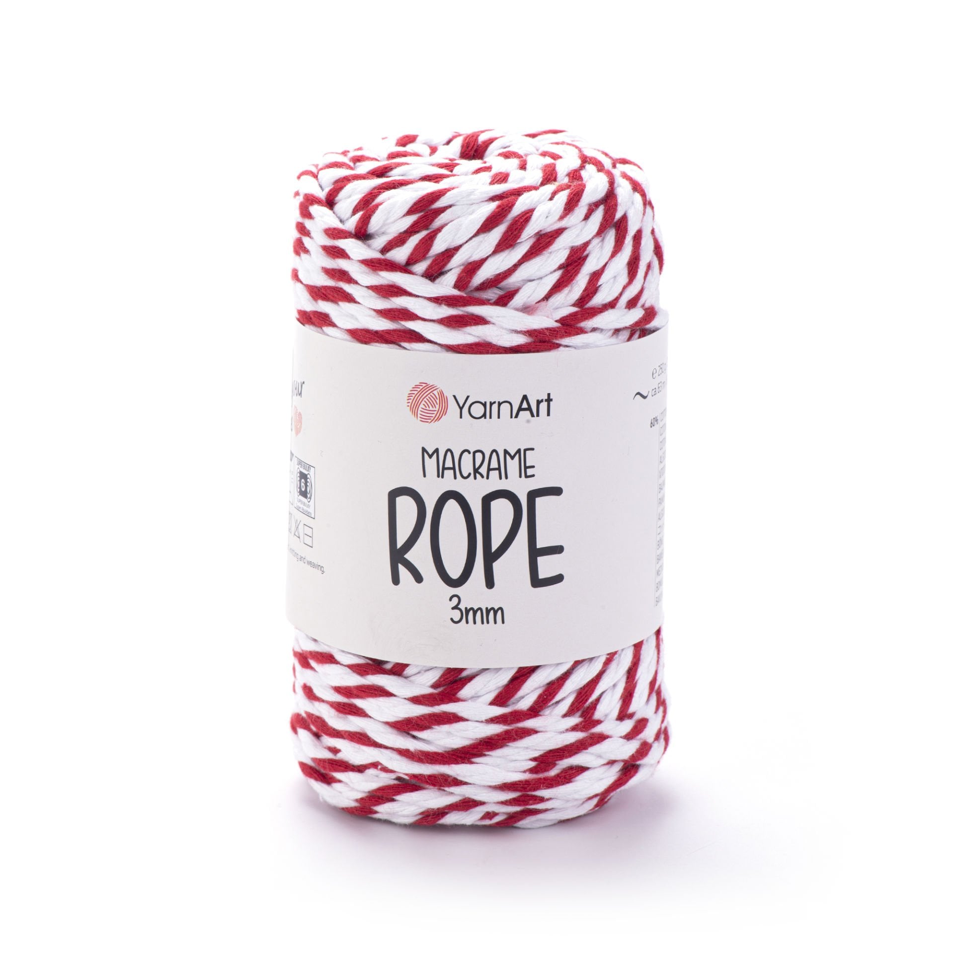YARNART MACRAME ROPE 3 MM - MAKROME EL ÖRGÜ İPİ EBRULİ - 825