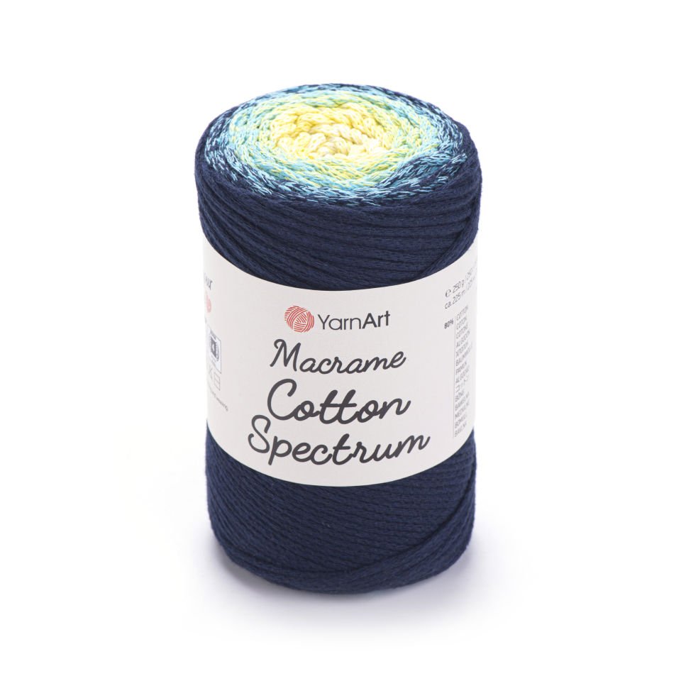 YARNART MACRAME COTTON SPECTRUM - MAKROME EL ÖRGÜ İPİ EBRULİ - 1328