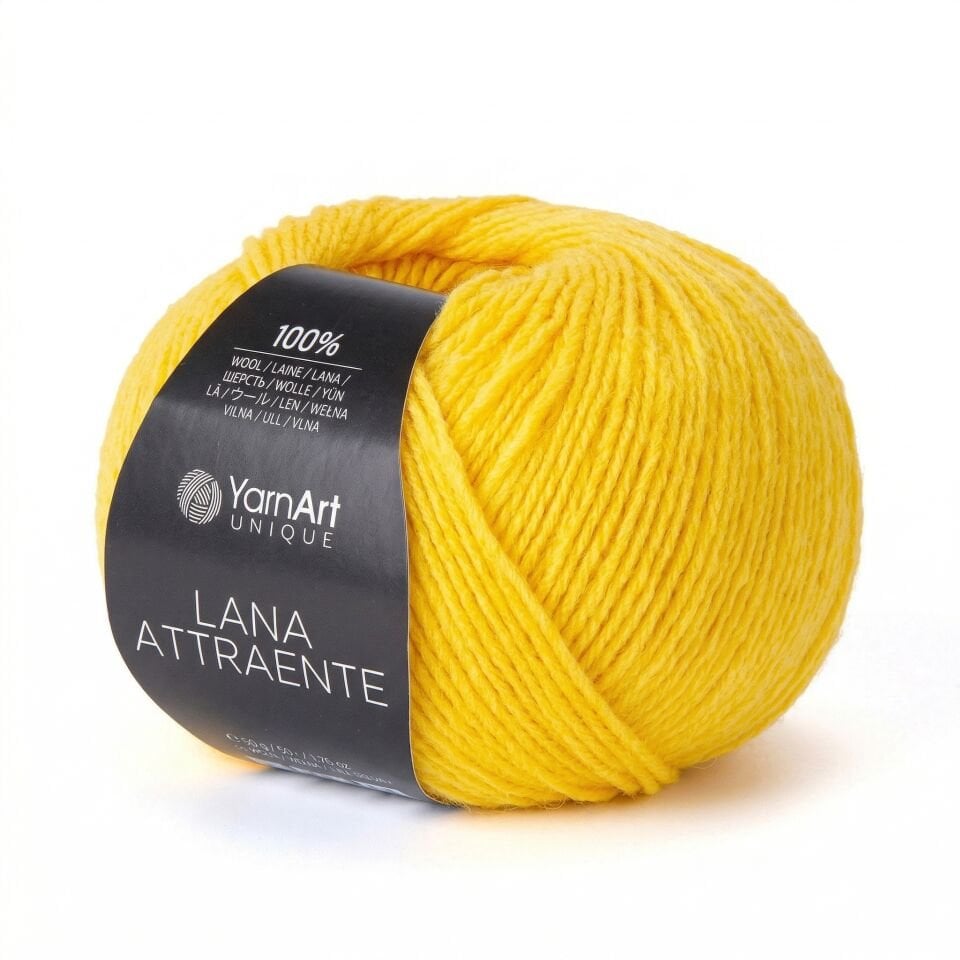 YARNART LANA ATTRAENTE - ÖRGÜ İPİ SARI - 6612