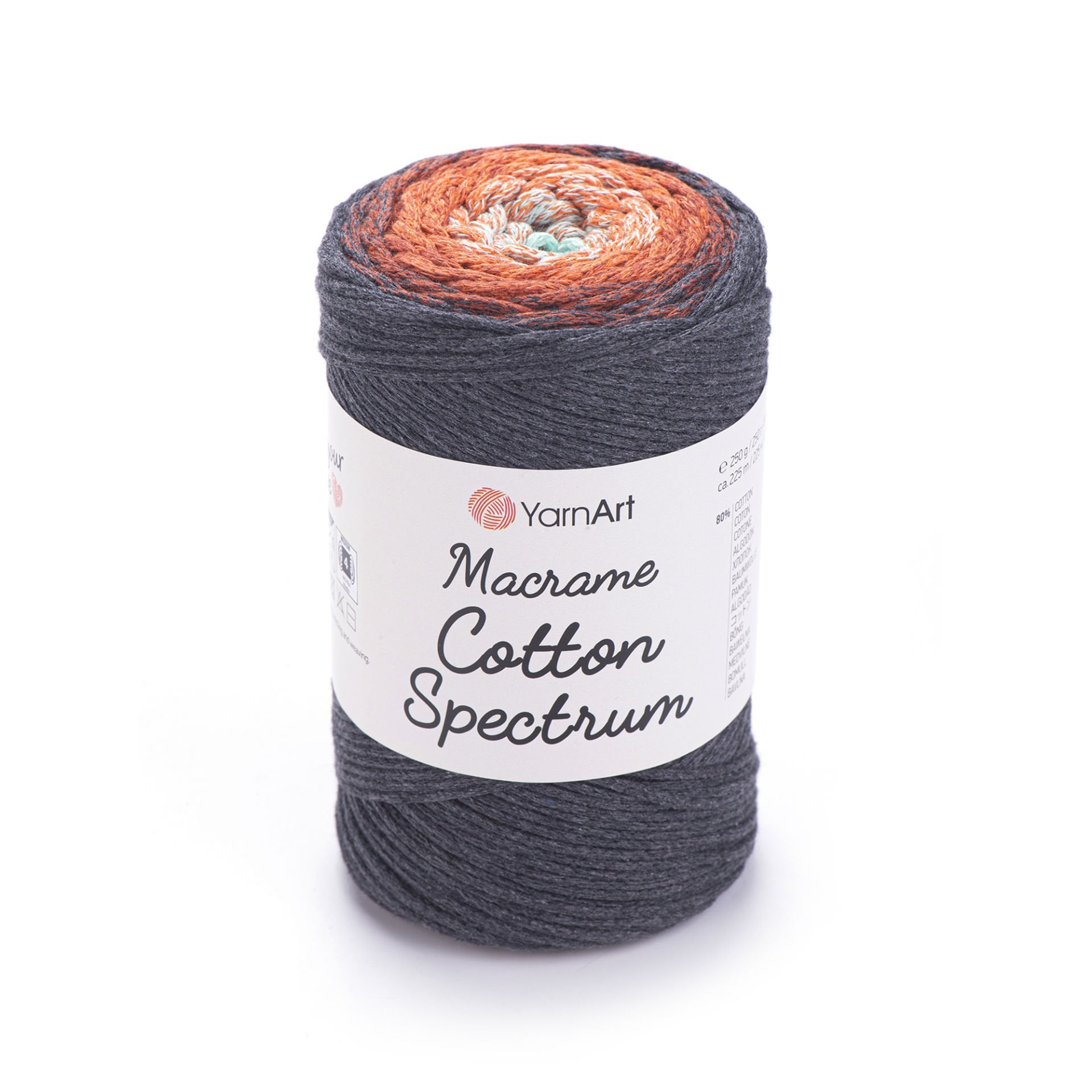 YARNART MACRAME COTTON SPECTRUM - MAKROME EL ÖRGÜ İPİ EBRULİ - 1307