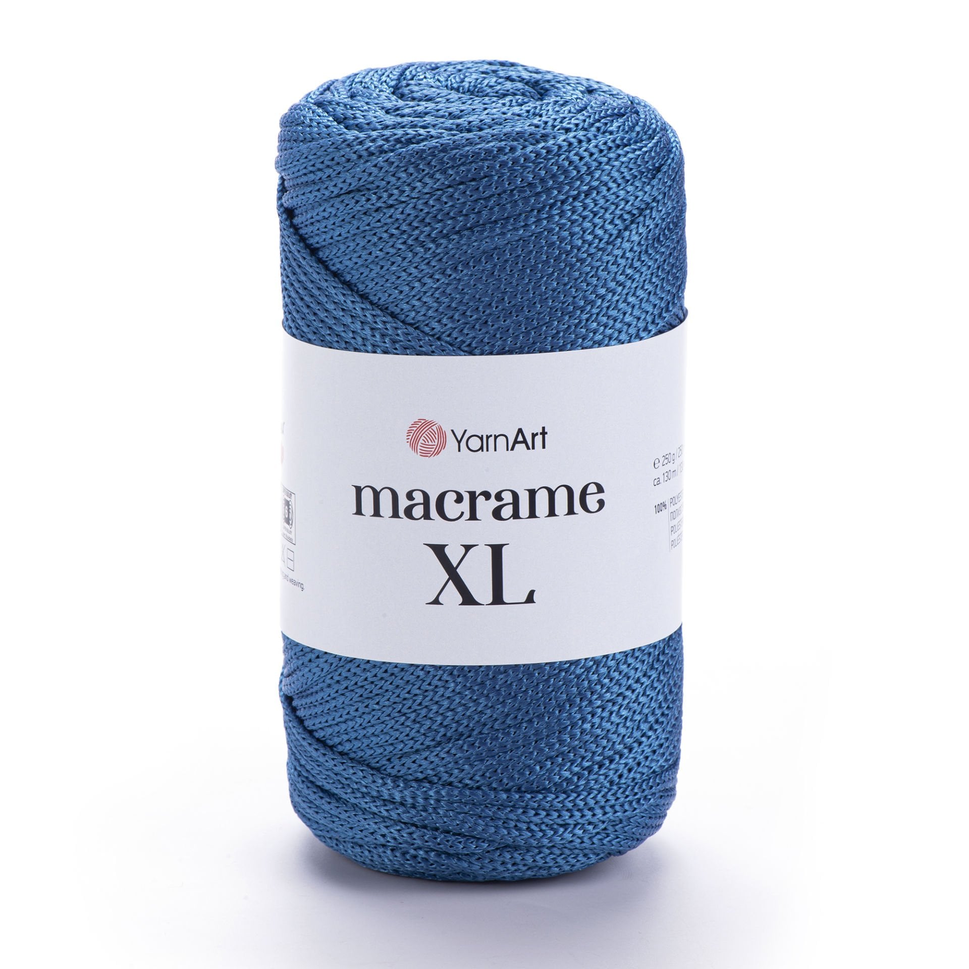 YARNART MACRAME XL - MAKROME EL ÖRGÜ İPİ MAVİ - 169