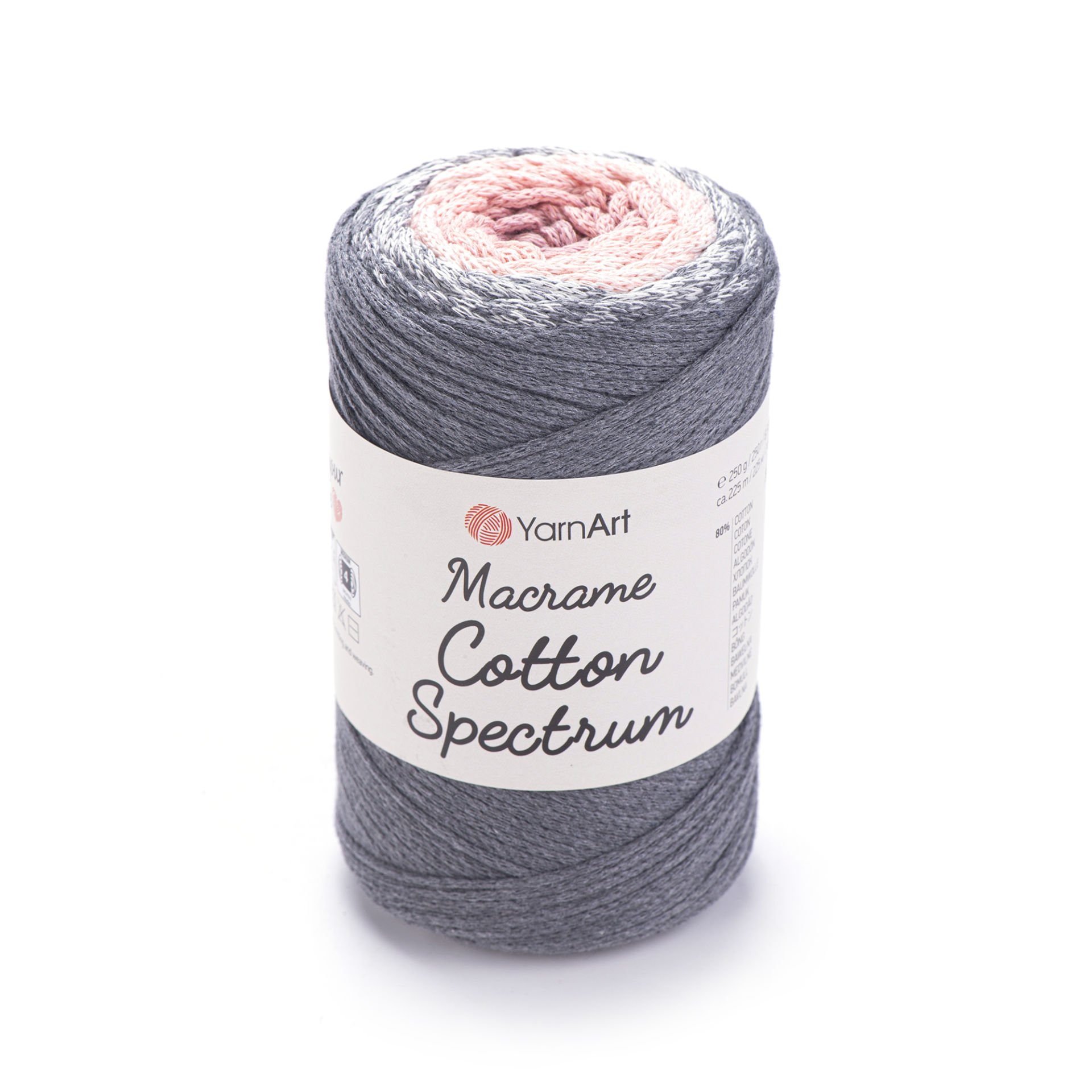 YARNART MACRAME COTTON SPECTRUM - MAKROME EL ÖRGÜ İPİ EBRULİ - 1306