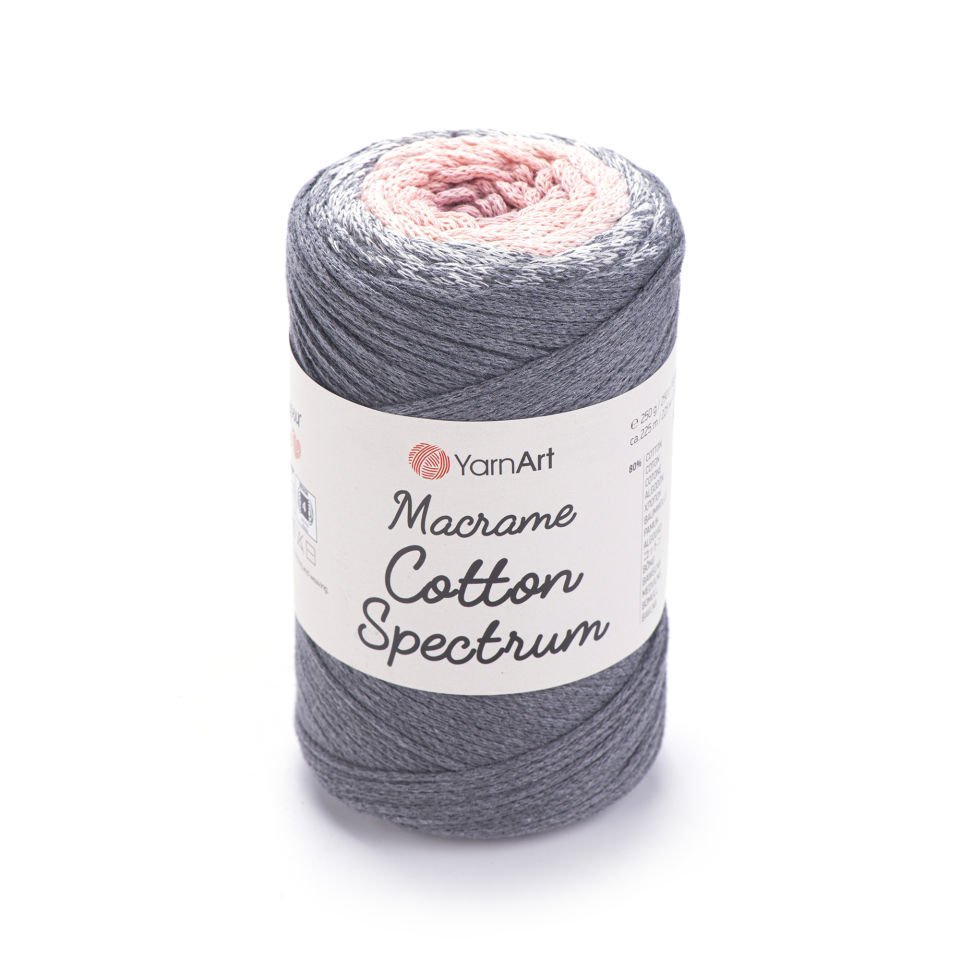 YARNART MACRAME COTTON SPECTRUM - MAKROME EL ÖRGÜ İPİ EBRULİ - 1306
