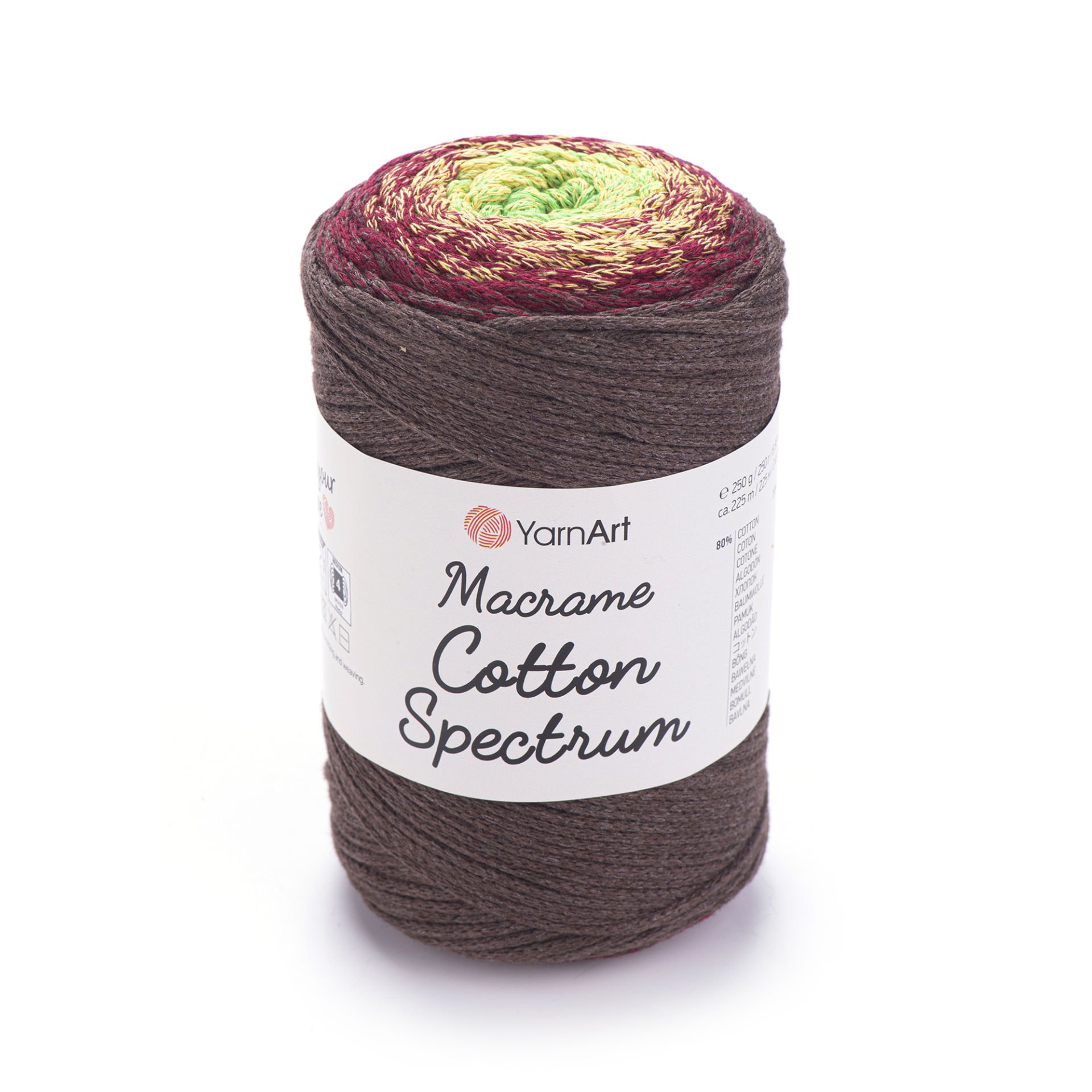 YARNART MACRAME COTTON SPECTRUM - MAKROME EL ÖRGÜ İPİ EBRULİ - 1305