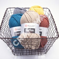 YARNART CORD YARN - AKSESUAR EL ÖRGÜ İPİ KOYU SARI - 764