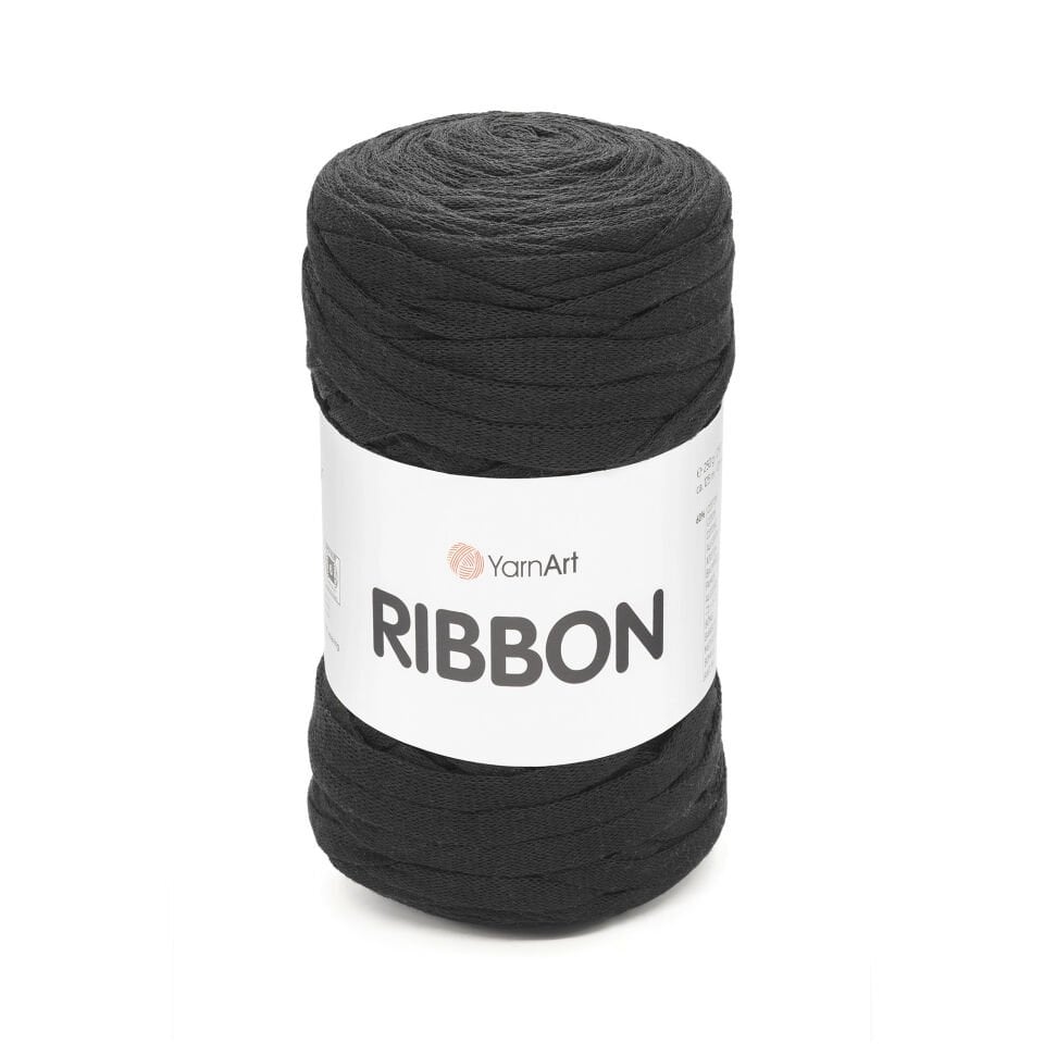 YARNART RIBBON - AKSESUAR EL ÖRGÜ İPİ SİYAH - 750