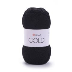 YARNART GOLD - SİMLİ EL ÖRGÜ İPİ SİYAH-SİMLİ - 9038
