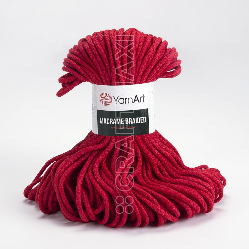 YARNART MACRAME BRAIDED - MAKROME EL ÖRGÜ İPİ KIRMIZI - 773