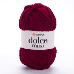 YARNART DOLCE MAXI - KADİFE EL ÖRGÜ İPİ BORDO - 752