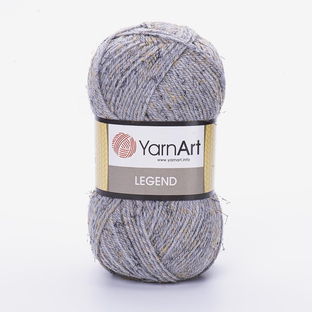 YARNART LEGEND - KIRÇILLI EL ÖRGÜ İPİ KIRÇILLI KOYU GRİ - 8822
