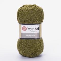YARNART LEGEND - KIRÇILLI EL ÖRGÜ İPİ KIRÇILLI YEŞİL - 8802