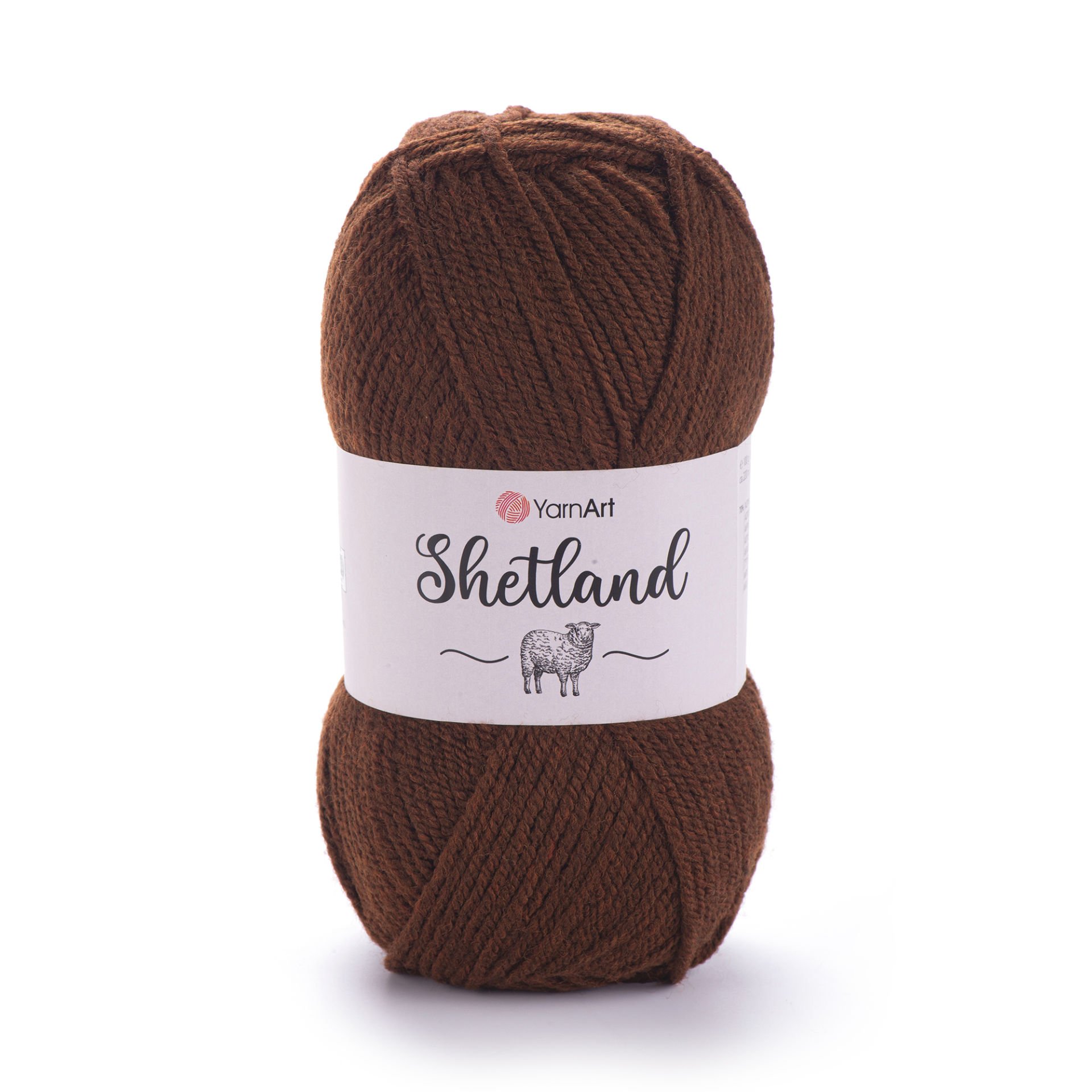 YARNART SHETLAND - EL ÖRGÜ İPİ KAHVERENGİ - 542