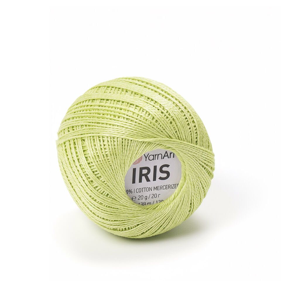 YARNART IRIS - MERSERİZE DANTEL İPİ AÇIK YEŞİL - 927