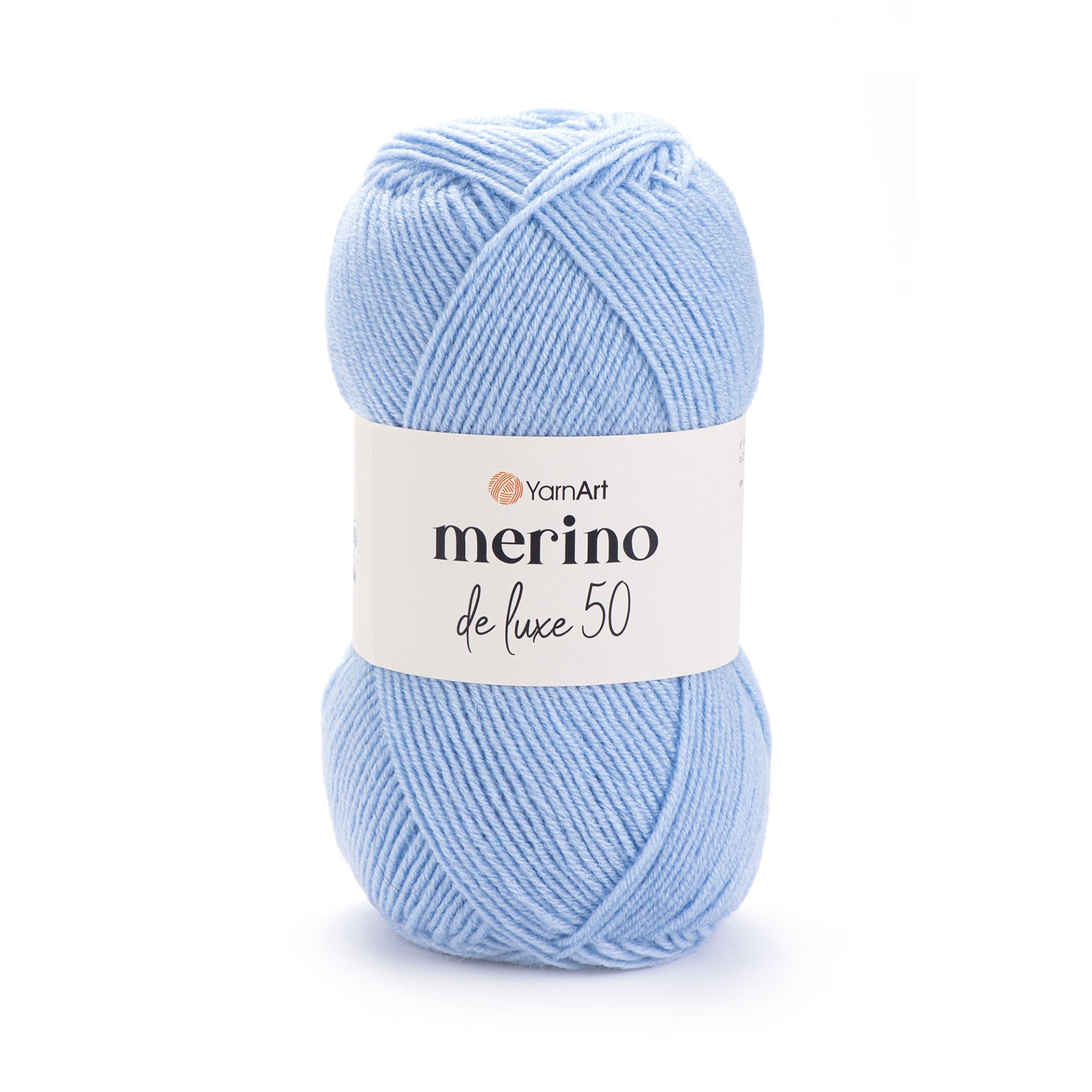 YARNART MERINO DE LUXE 50 - EL ÖRGÜ İPİ BEBE MAVİSİ - 215