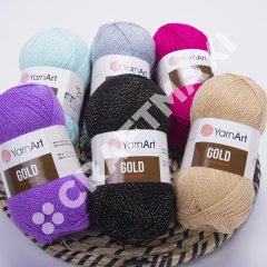 YARNART GOLD - SİMLİ EL ÖRGÜ İPİ