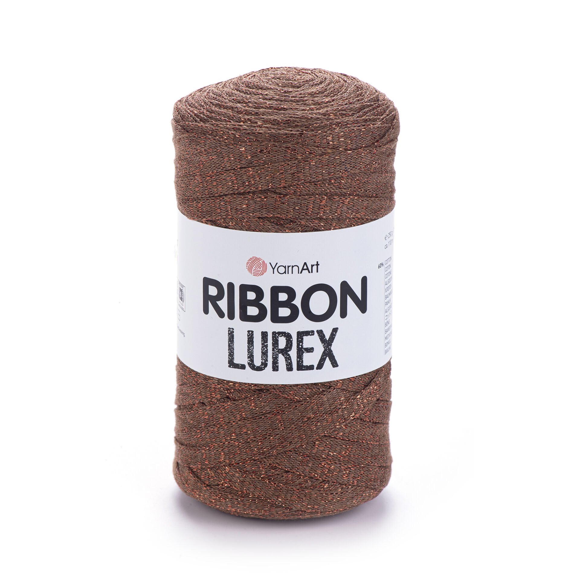 YARNART RIBBON LUREX - SİMLİ, AKSESUAR EL ÖRGÜ İPİ AÇIK KAHVERENGİ - 742