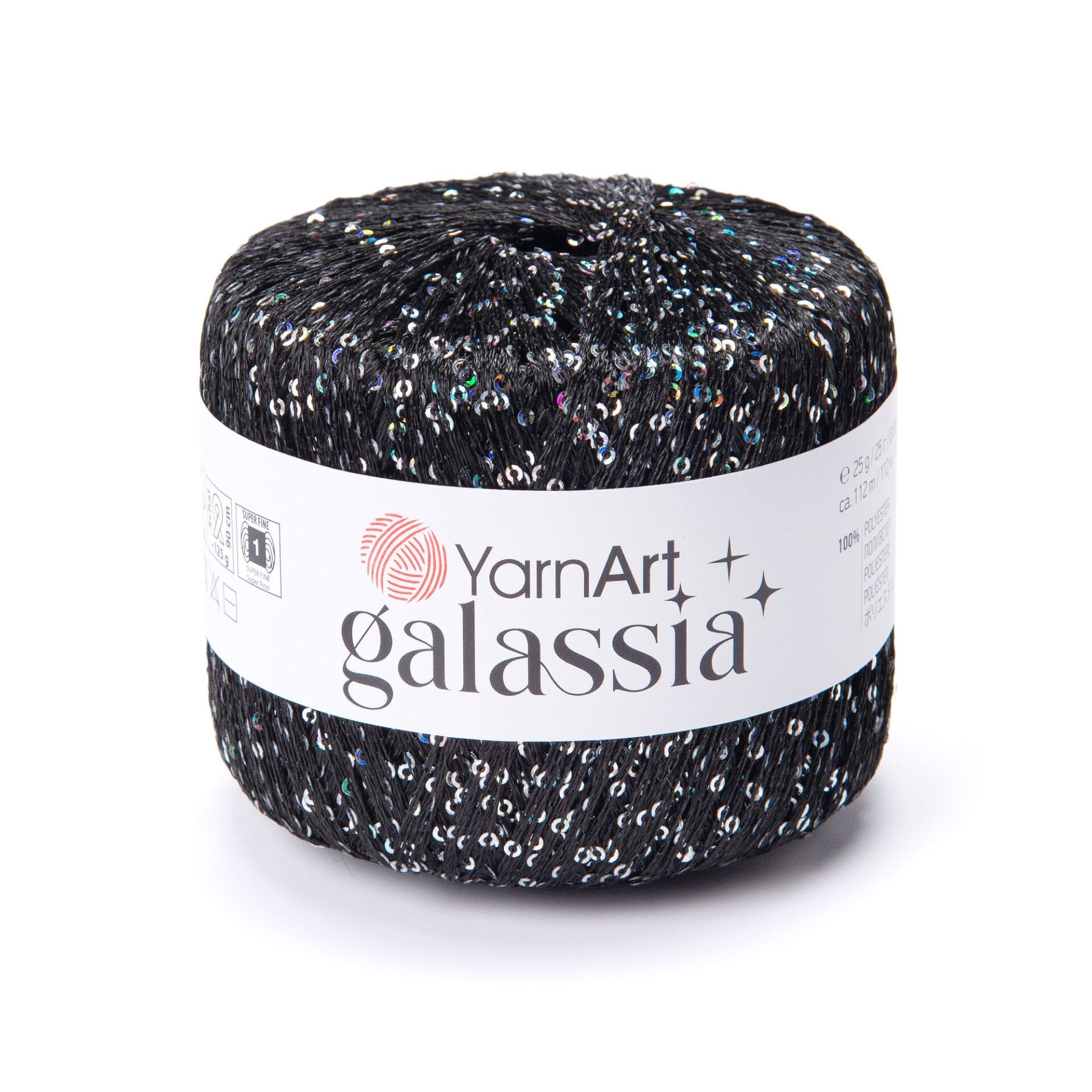 YARNART GALASSIA - EL ÖRGÜ İPİ SİYAH - 5805
