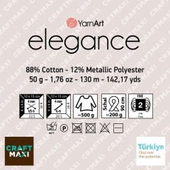 YARNART ELEGANCE - SİMLİ EL ÖRGÜ İPİ PEMBE - 110