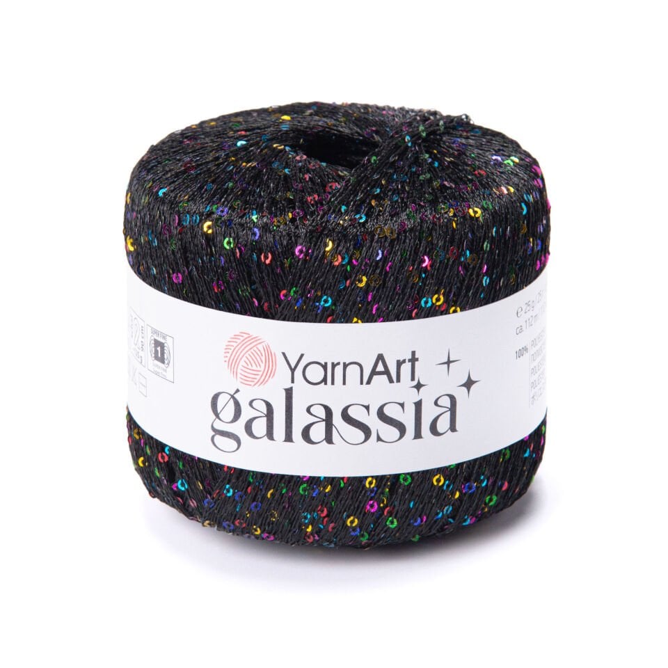 YARNART GALASSIA - EL ÖRGÜ İPİ SİYAH - 5806