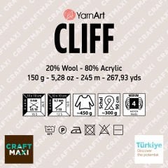 YARNART CLIFF - EBRULİ EL ÖRGÜ İPİ