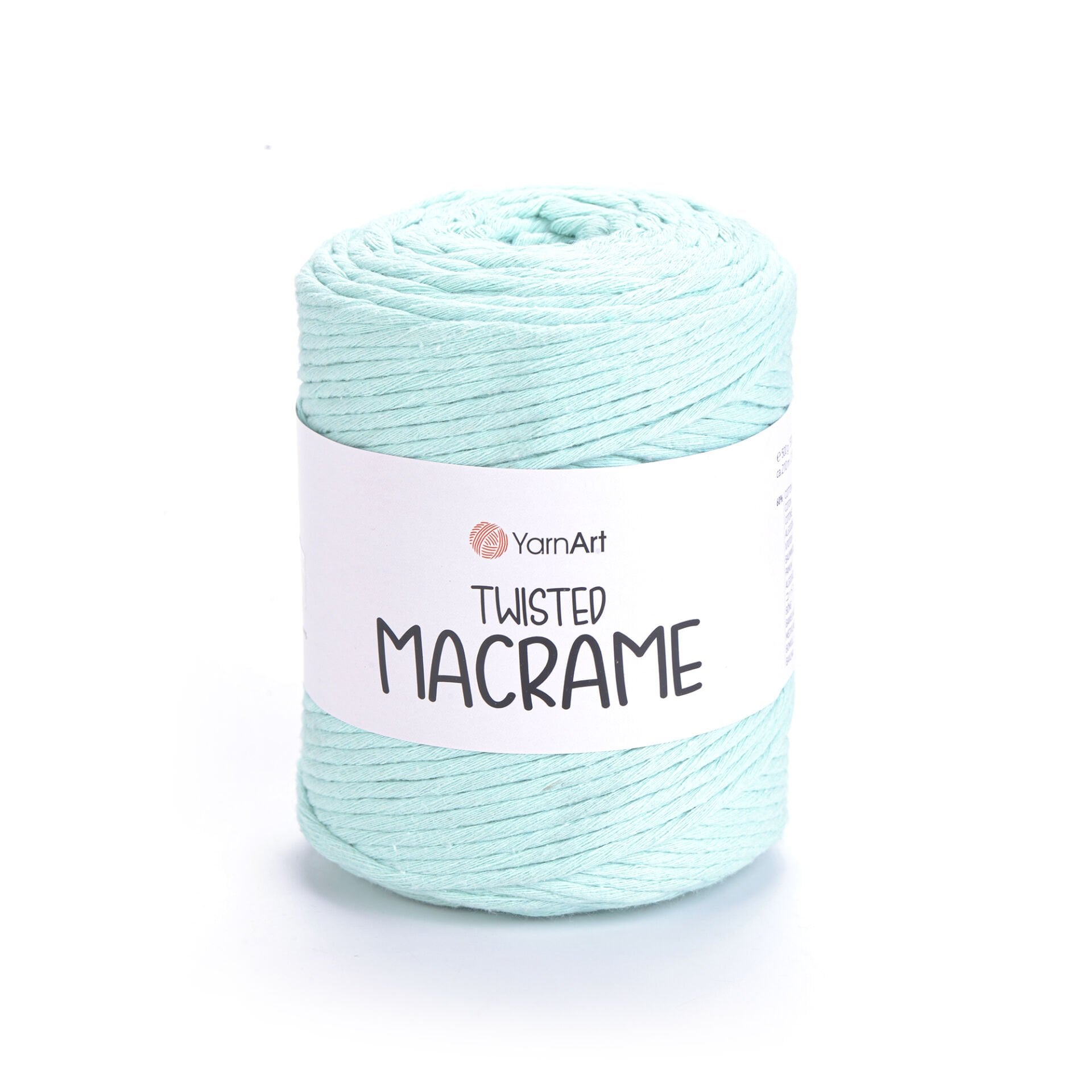 YARNART TWISTED MACRAME - MAKROME EL ÖRGÜ İPİ MİNT YEŞİLİ - 775