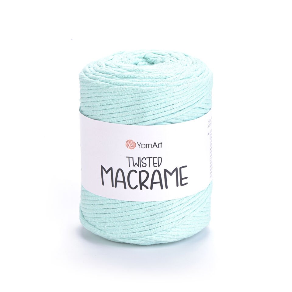 YARNART TWISTED MACRAME - MAKROME EL ÖRGÜ İPİ MİNT YEŞİLİ - 775