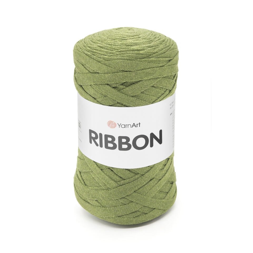 YARNART RIBBON - AKSESUAR EL ÖRGÜ İPİ ZEYTİN YEŞİLİ - 787