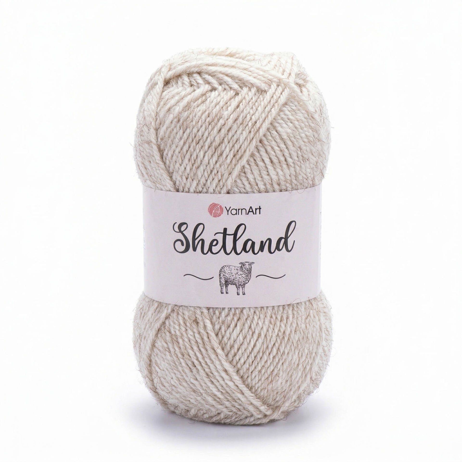 YARNART SHETLAND - EL ÖRGÜ İPİ KIRÇILLI BEJ - 535A