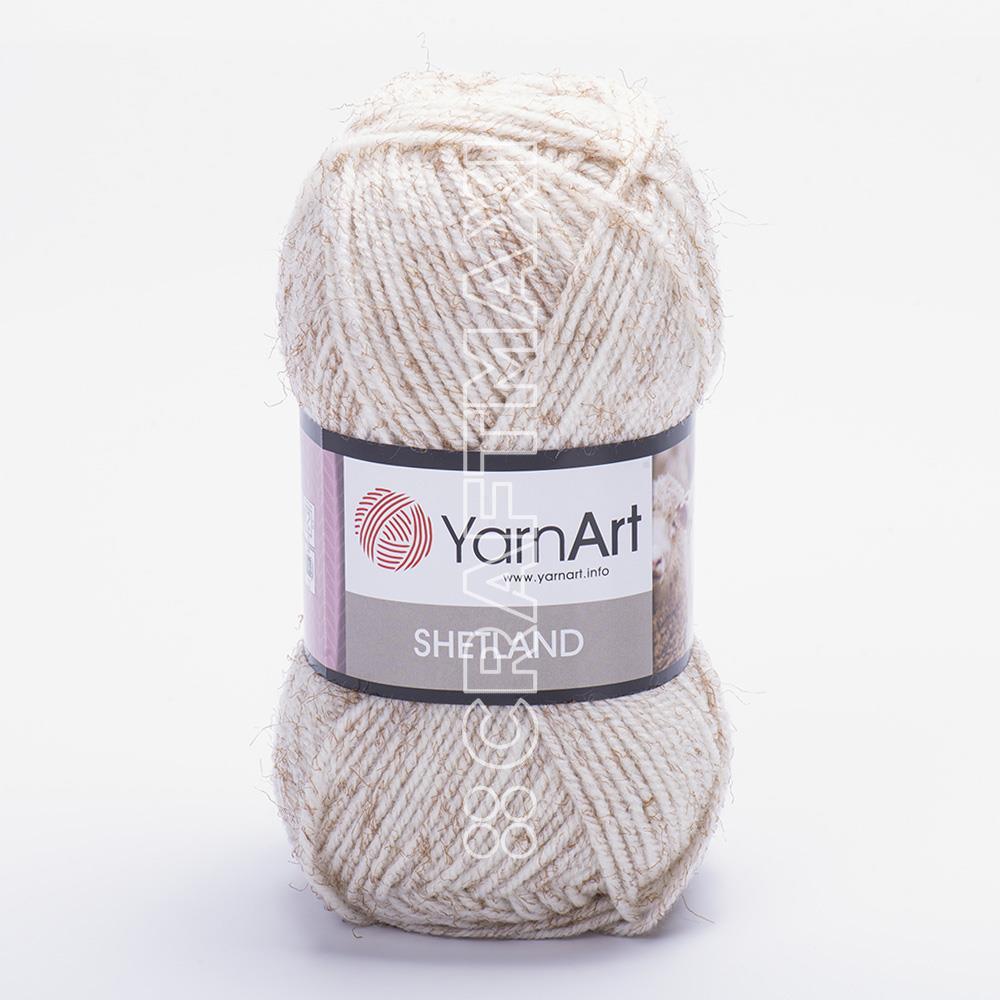 YARNART SHETLAND - EL ÖRGÜ İPİ KIRÇILLI BEJ - 535A