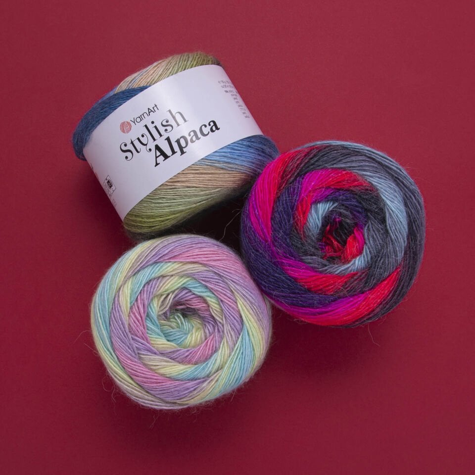 YARNART STYLISH ALPACA - EBRULİ EL ÖRGÜ İPİ