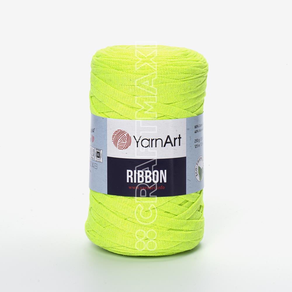 YARNART RIBBON - AKSESUAR EL ÖRGÜ İPİ FOSFORLU SARI - 801