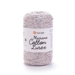YARNART MACRAME COTTON LUREX - SİMLİ MAKROME EL ÖRGÜ İPİ GRİ-BAKIR SİMLİ - 727