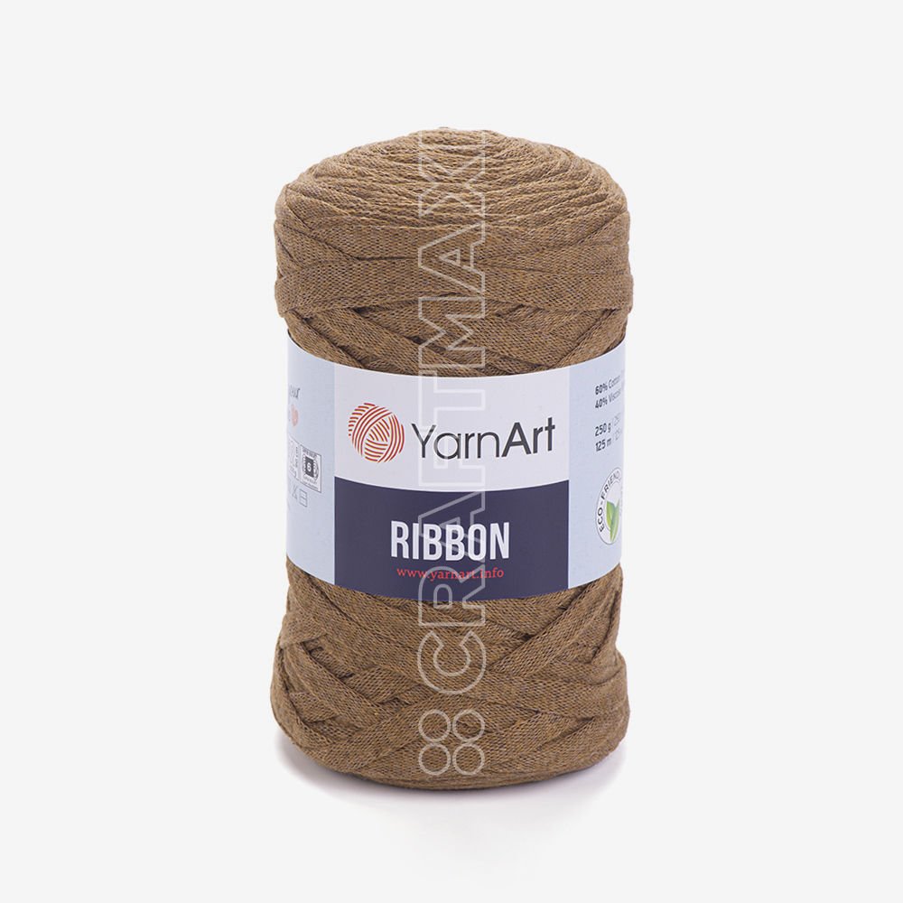 YARNART RIBBON - AKSESUAR EL ÖRGÜ İPİ KAHVERENGİ - 788