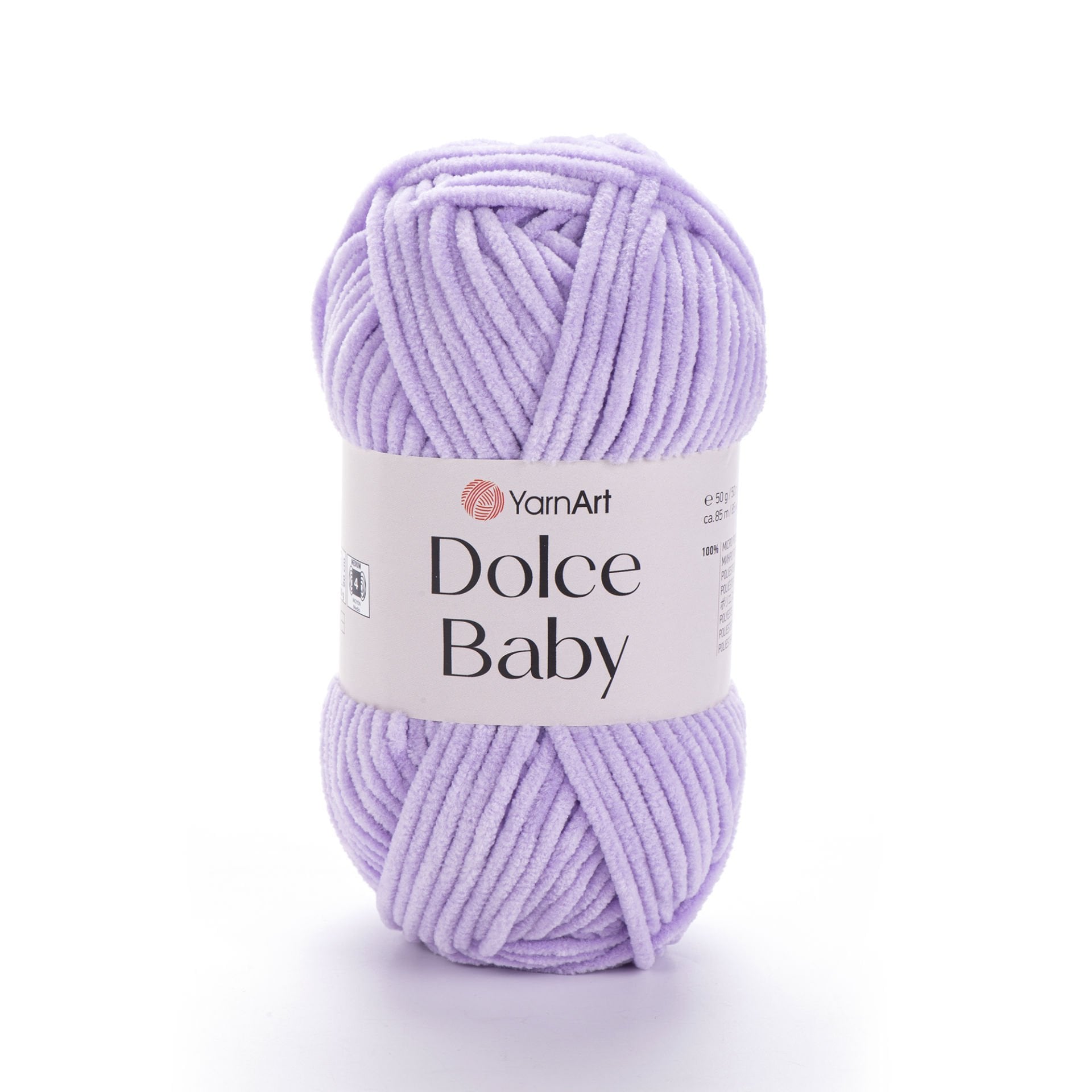 YARNART DOLCE BABY - KADİFE, BEBEK EL ÖRGÜ İPİ LİLA - 744
