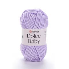 YARNART DOLCE BABY - KADİFE, BEBEK EL ÖRGÜ İPİ LİLA - 744