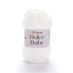 YARNART DOLCE BABY - KADİFE, BEBEK EL ÖRGÜ İPİ KREM - 745