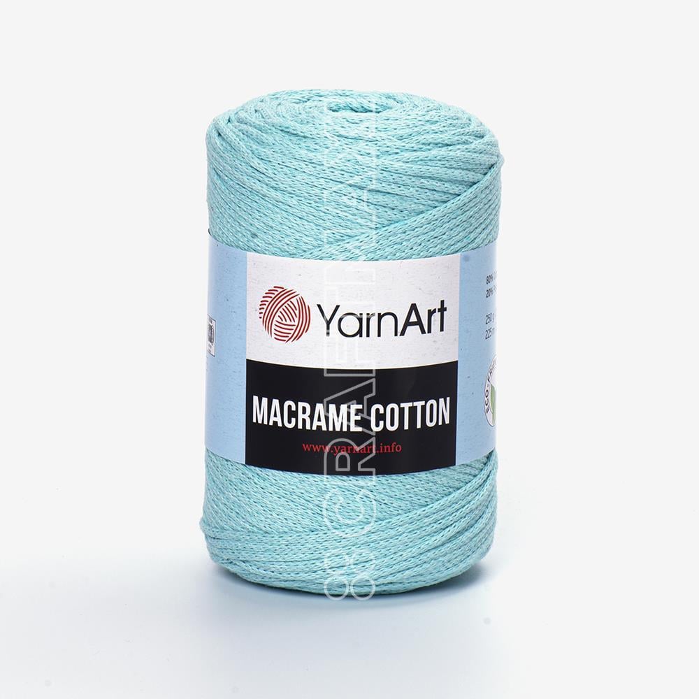 YARNART MACRAME COTTON - MAKROME EL ÖRGÜ İPİ MİNT YEŞİLİ - 775