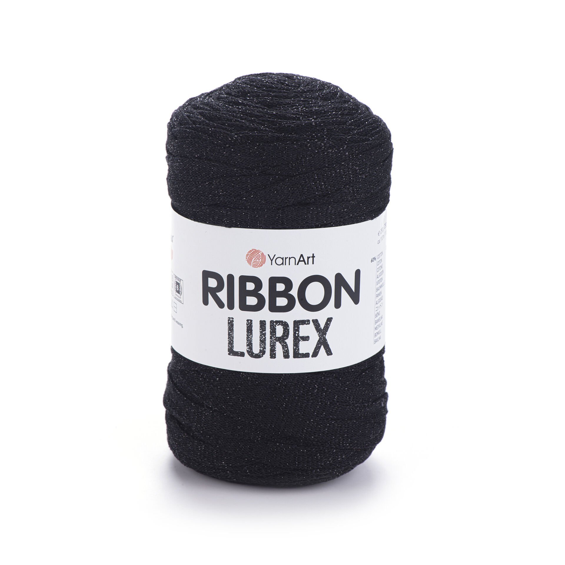 YARNART RIBBON LUREX - SİMLİ, AKSESUAR EL ÖRGÜ İPİ SİYAH - 722
