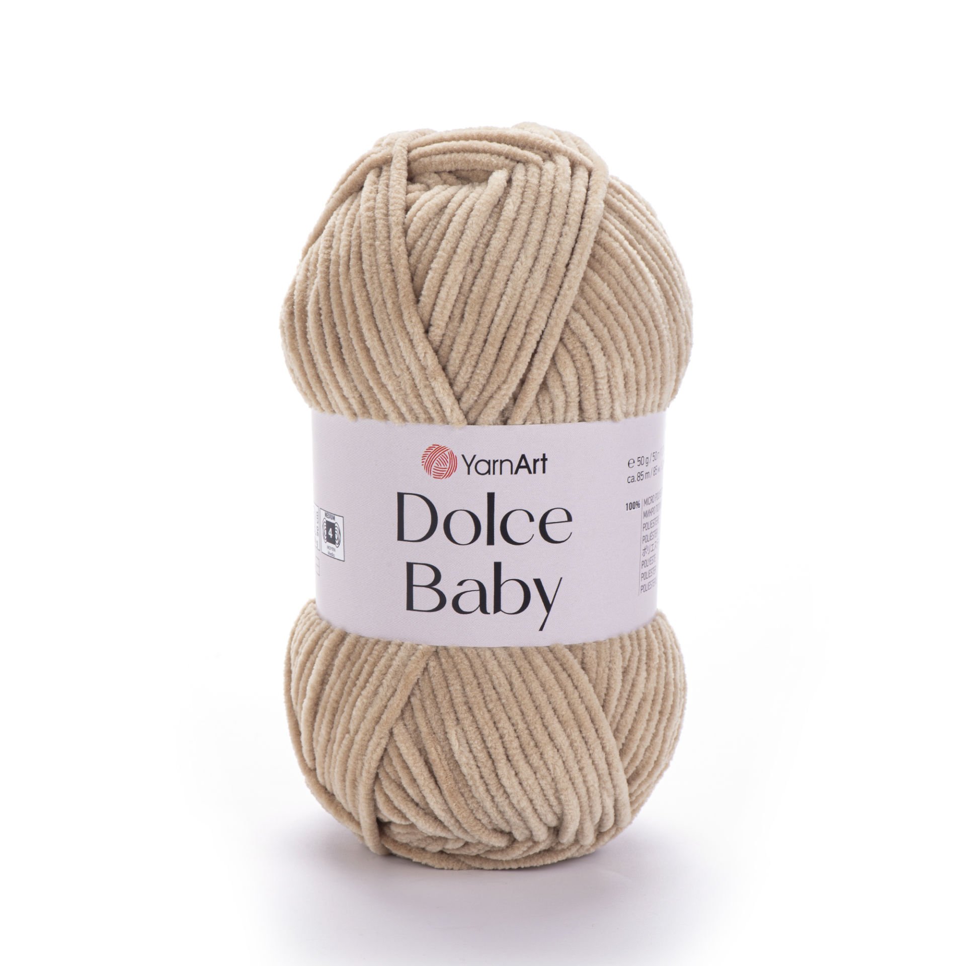 YARNART DOLCE BABY - KADİFE, BEBEK EL ÖRGÜ İPİ BEJ - 747