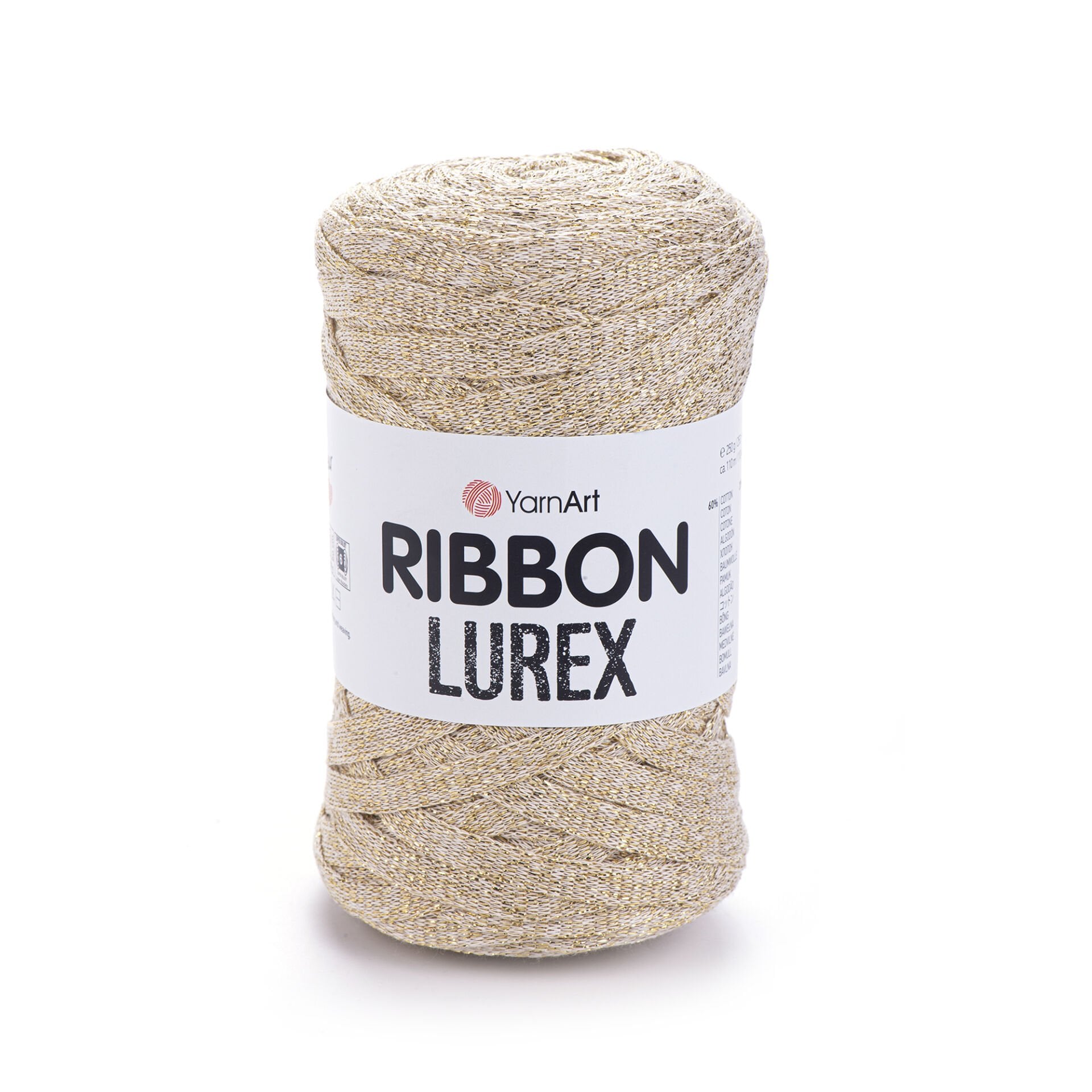 YARNART RIBBON LUREX - SİMLİ, AKSESUAR EL ÖRGÜ İPİ KREM - 724