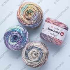 YARNART ALPINE ANGORA MELANGE NEW - EL ÖRGÜ İPİ