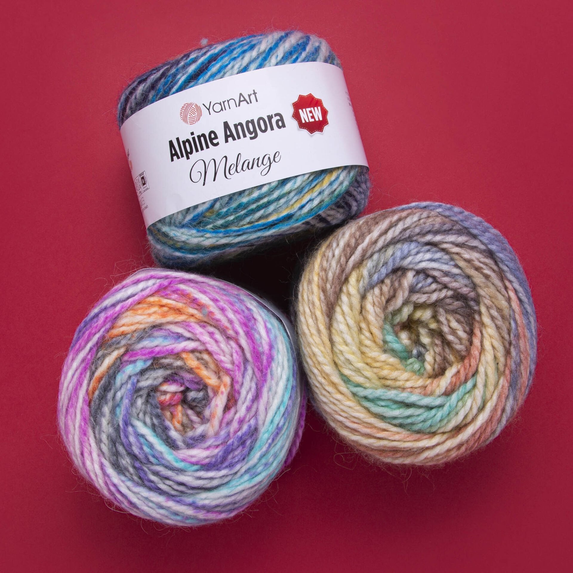 YARNART ALPINE ANGORA MELANGE NEW - EL ÖRGÜ İPİ YARNART ALPINE