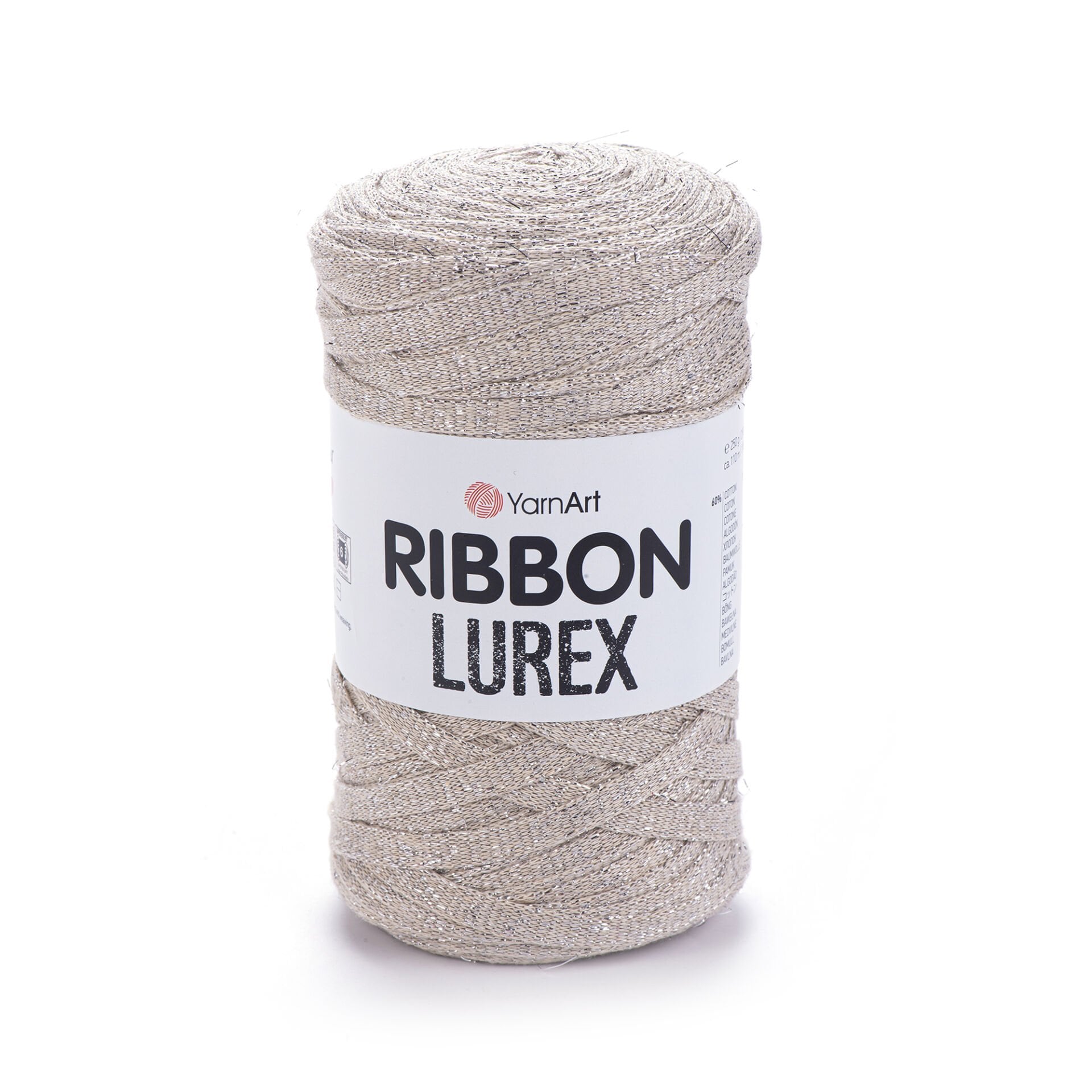 YARNART RIBBON LUREX - SİMLİ, AKSESUAR EL ÖRGÜ İPİ AÇIK GRİ - 725