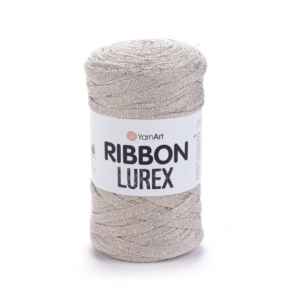 YARNART RIBBON LUREX - SİMLİ, AKSESUAR EL ÖRGÜ İPİ AÇIK GRİ - 725