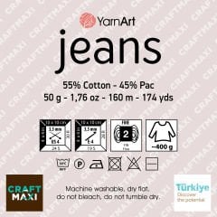 YARNART JEANS - EL ÖRGÜ İPİ BORDO - 66