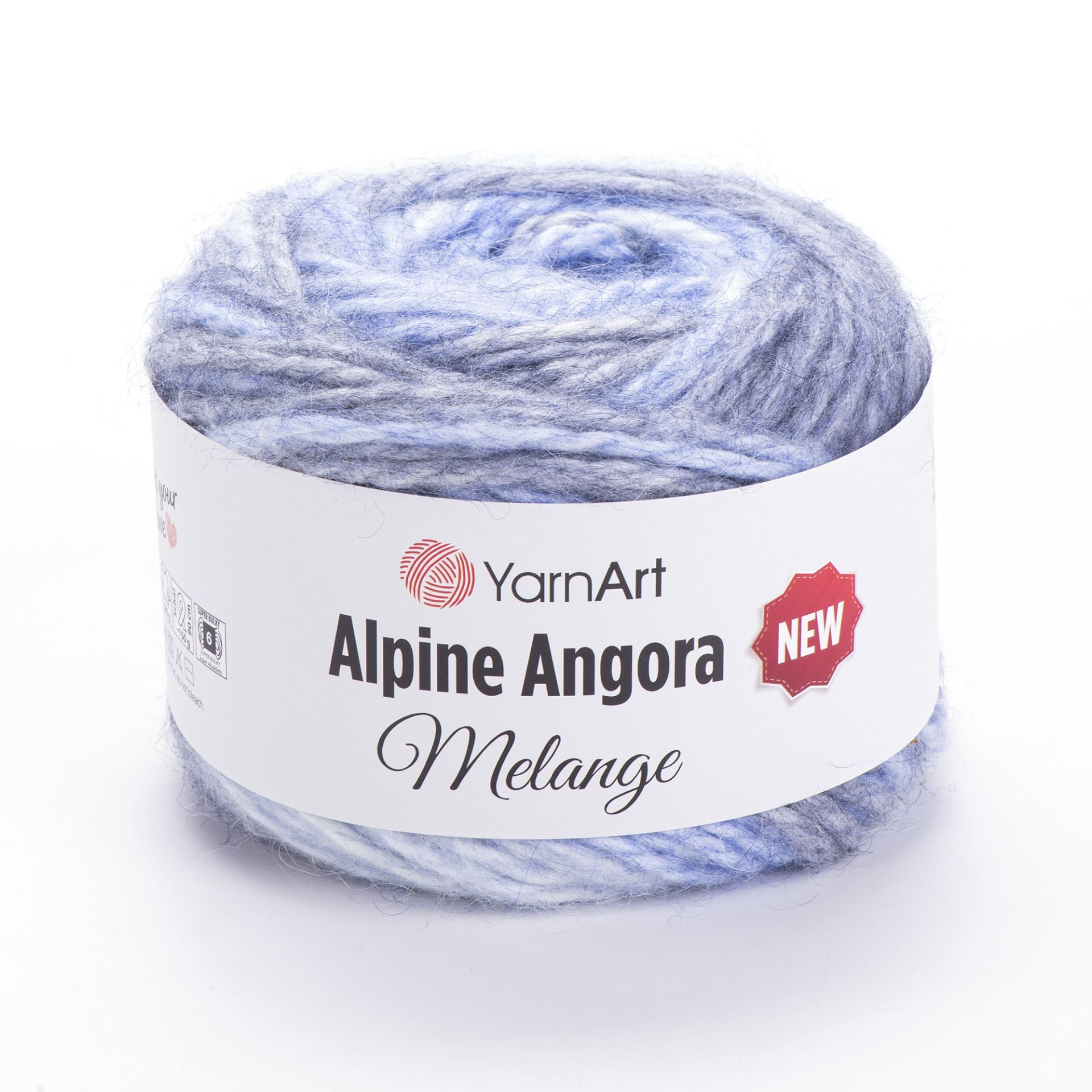 YARNART ALPINE ANGORA MELANGE NEW - EL ÖRGÜ İPİ EBRULİ - 6401
